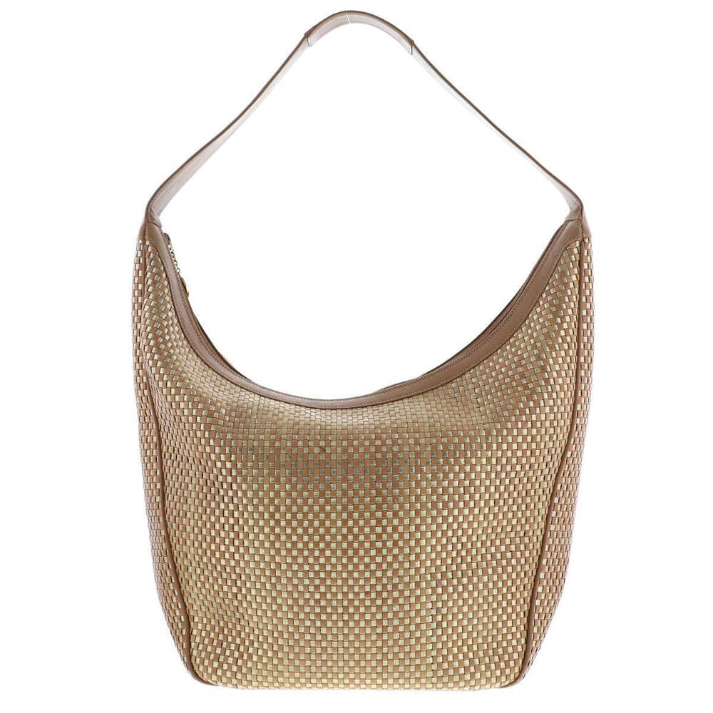 GUCCI Hobo Bag Brown Gold Shoulder